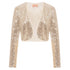Women's Shining Long Sleeve Jacket Cropped Length - menochic